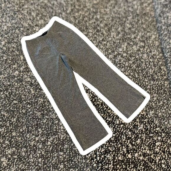 Vintage All That Jazz High Waisted Marled Grey Dress Pants Straight Flare - Picture 2 of 9